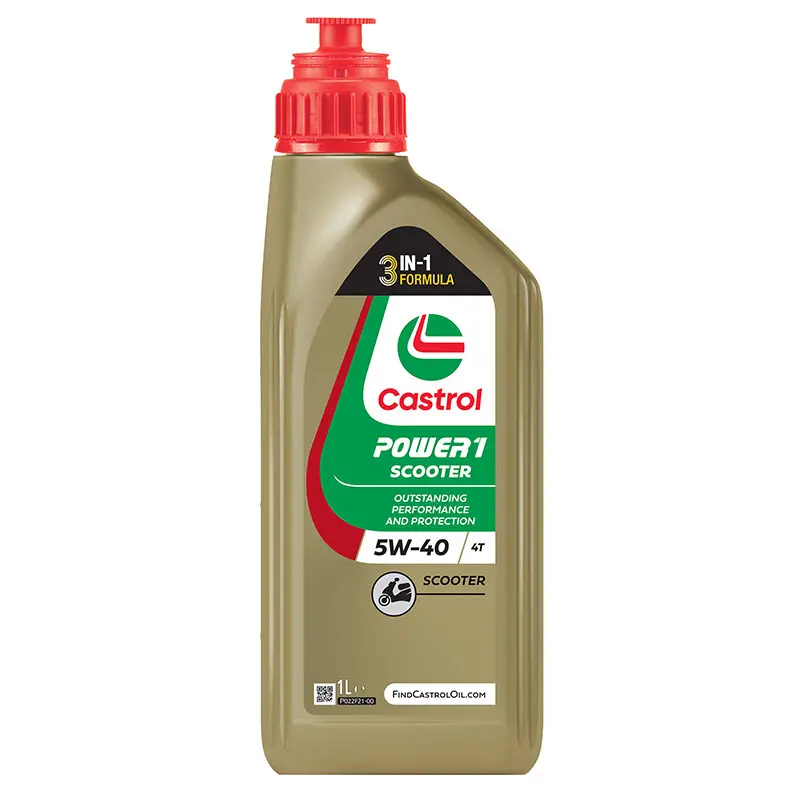 Motorový olej 4-taktní Castrol Power 1 Scooter 4T 5W40 syntetický 1L