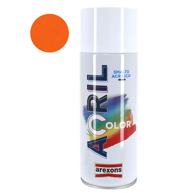 Bombe de peinture acrylique Arexons orange RAL 2004 400 ml