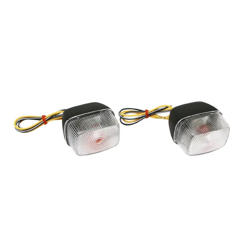 Blinker adaptierbar MBK Booster 50 1990-2003 / Yamaha BWS 50 1990-2003 vorne transparent-schwarz (Paar)