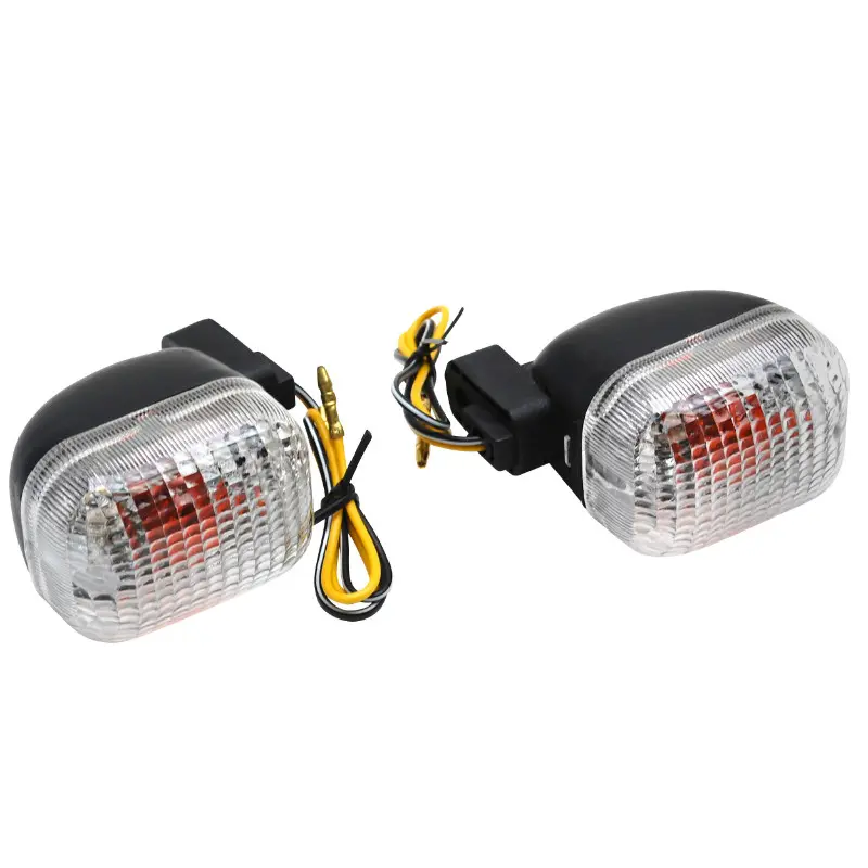 Clignotant adaptabil Peugeot 50 TKR Trekker Squab AR transparent-negru (pereche)