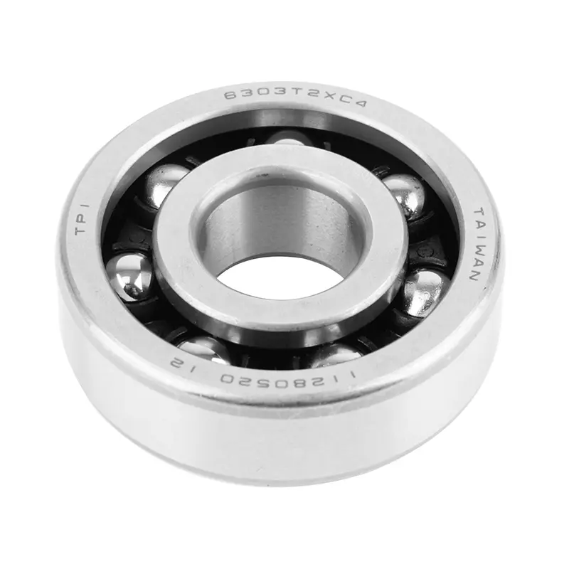 Roulement d'embiellage 6303 (17 x 47 x 14 MM) Tpi polyamide C4 adaptable minarelli 50 AM6-MBK 50 x-power, x-limit-yamaha 50 TZR, DTR, tzr-beta 50 rr-peugeot 50 xps-aprilia 50 rs-rieju 50 RS1 (l'unite)