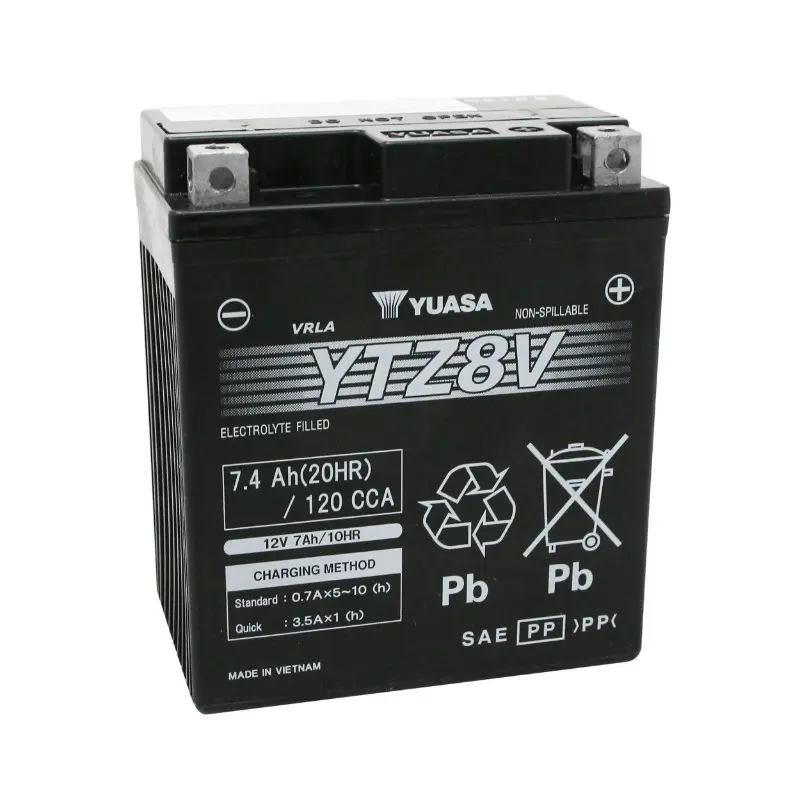 YUASA Hochleistungs-AGM-Batterie wartungsfrei — Ansicht 7