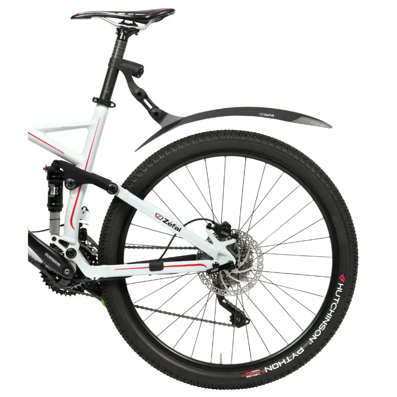 Vorderer MTB Kotflügel 27.5"-29" Zefal deflector RM90+ Harz schwarz für Reifen unter 3.0" Doppelgelenk Durchm. 25-32MM — Ansicht 2