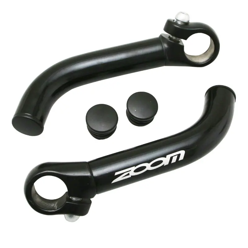 Zoom ハンドルエンド ブラックアルミ L 87 mm (ペア) P2R