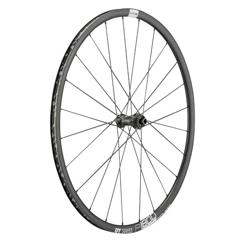 DT Swiss P1800-23 퍼포먼스 프론트 센터락 튜브리스 레디 스루 액슬 12-100mm 블랙 림 18C 700 도로 디스크 휠
