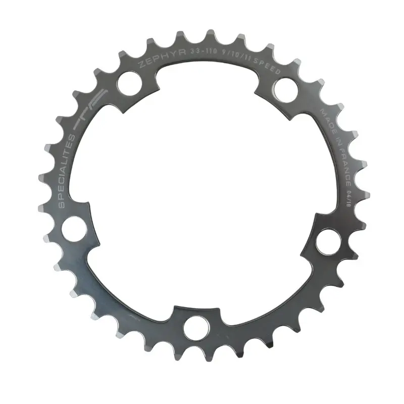 公路牙盘 5BRA D.110 TA Zephyr 33DTS 内盘 银色 铝7075 适用于 Shimano 9-10速。
