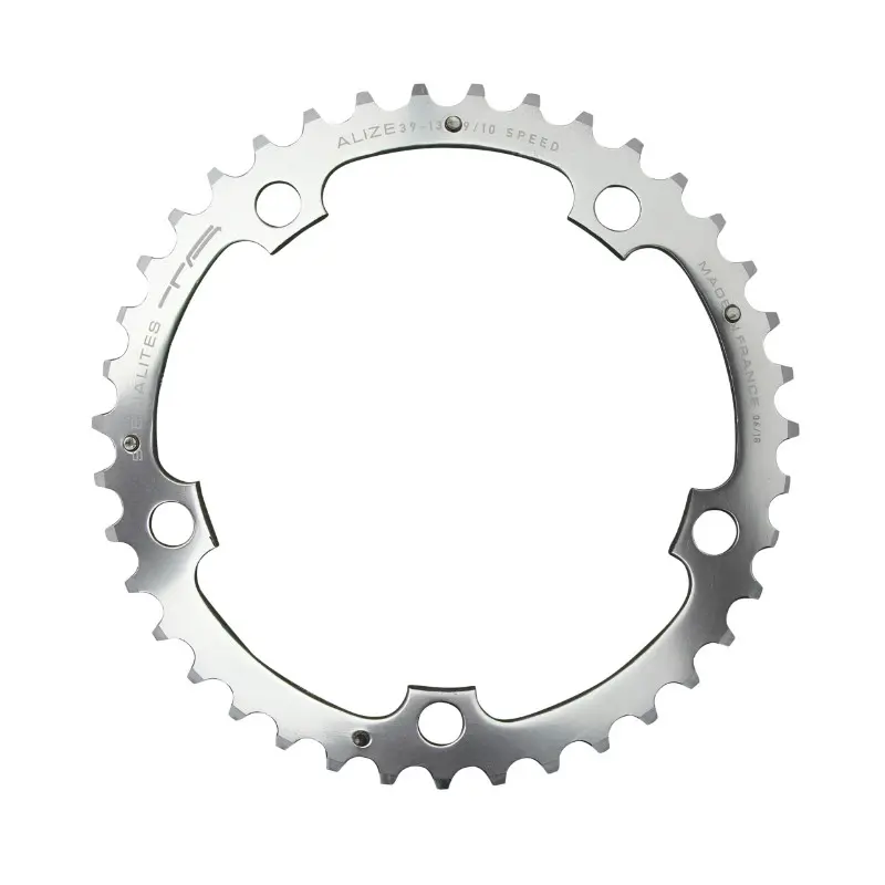 Road chainring 5BRA d.130 ta alize triple 39DTS middle silver alu 7075 shimano type 8-9-10V.