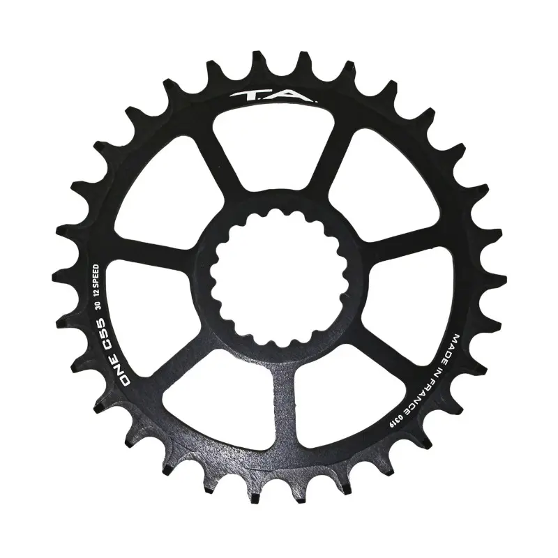MTB-Kettenblatt direct mount für Cannondale Ai TA One C55 30DTS kompatibel mit FSA TA 10-11-12V. schwarz (Achsversatz 6MM)