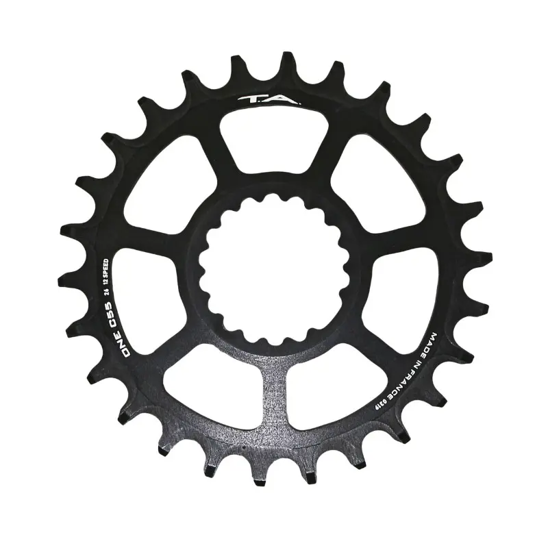 Plateau VTT direct mount Spécialités TA pour Cannondale AI Ta One C55 26DTS compatible FSA Ta 10-11-12V noir (décalage 6mm)