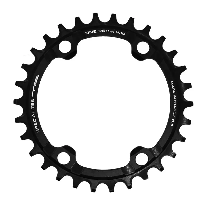 Plateau VTT 4BRA d.96 pour shimano SLX7000- XT8000- XTR9000 ta one 32DTS mono noir mat alu 10-11-12V. narrow wide (compatible toute chaine 12V sauf shimano)