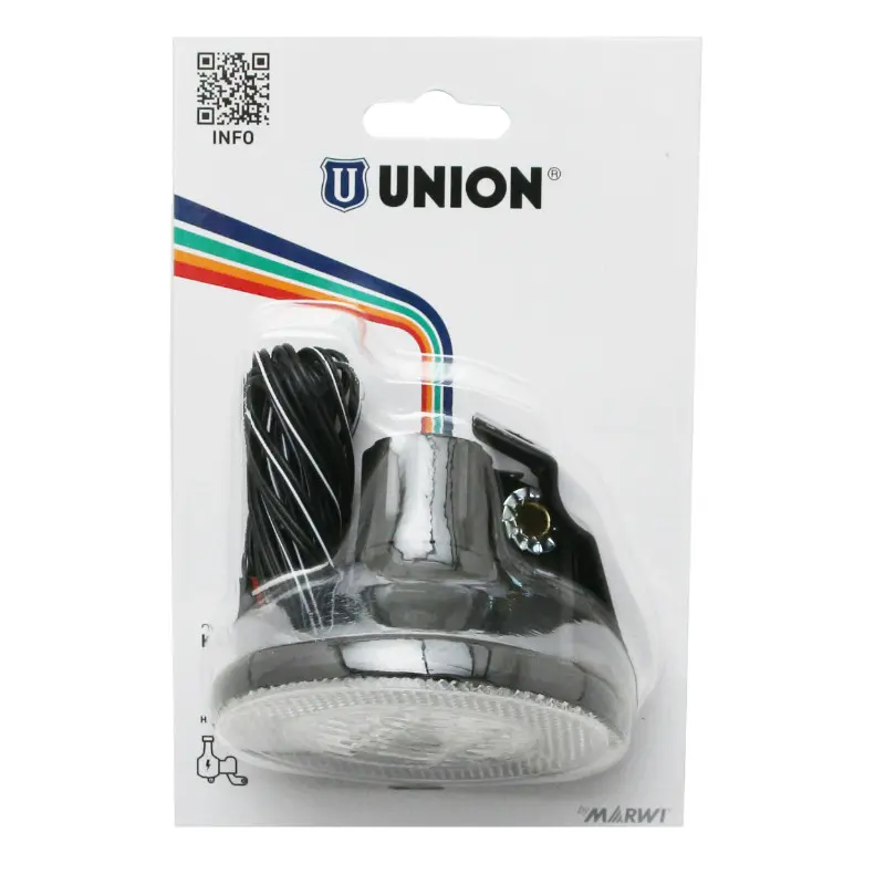 Fahrrad-Dynamo-Scheinwerfer vorne Marwi Halogen schwarz 6V 2,4W — Ansicht 3