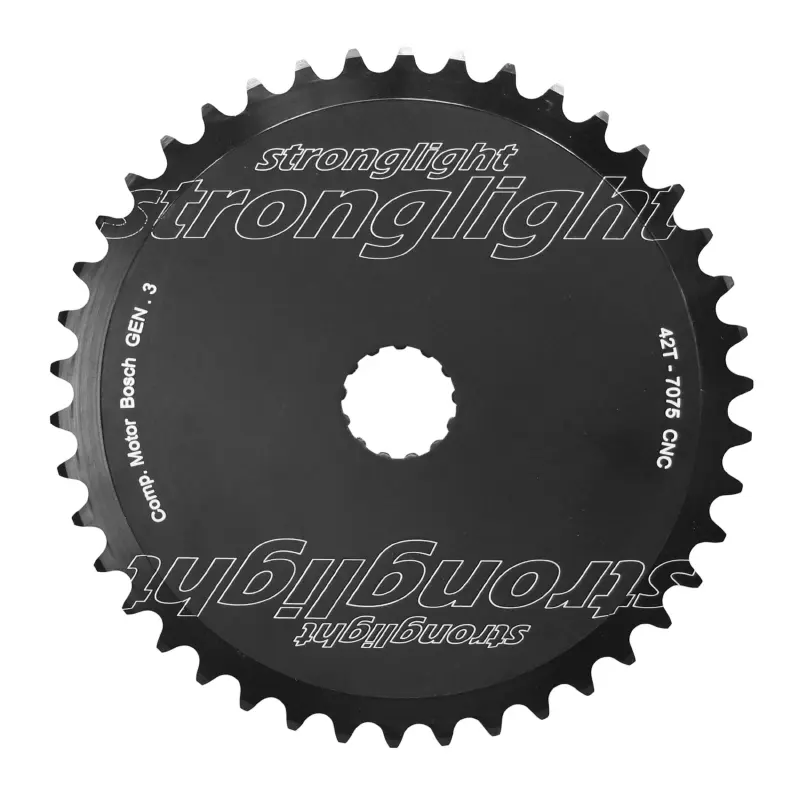 Kettenblatt VAE Stronglight -3- 42 DTS direct mount Bosch mono schwarz Alu