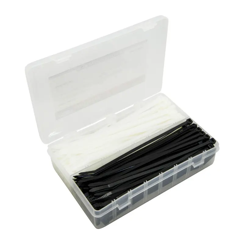 Collier de serrage nylon rilsan 4,8x200 mm noir P2R (boîte de 200)