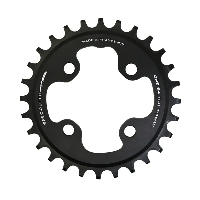 MTB Chainring 4BRA d.64 ta one 28DTS single black matte alu for shimano - sram - race face - fsa 10-11-12V. narrow wide