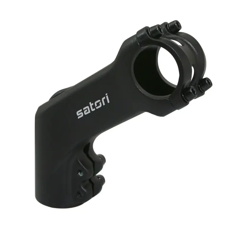 Potence VTT urbain trekking Satori relevé 45° aluminium noir 31,8 mm L90 mm ahead-set 1"1/8 Newton