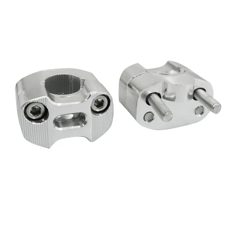 Universeller Lenkerbrücke Replay Oversize Aluminium Durchmesser 28,6 mm - 22,2 mm Lochabstand 38 mm silber (Paar)