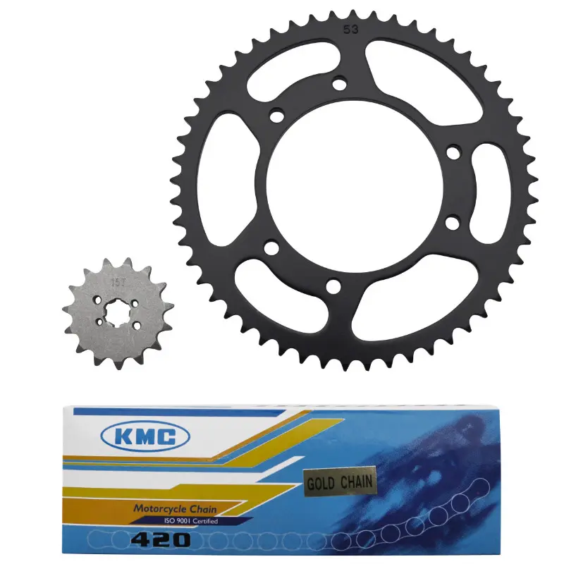 Kettensatz P2R adaptierbar Derbi 50 Senda 2000-2001 420 15X53 Bohrung 105 mm