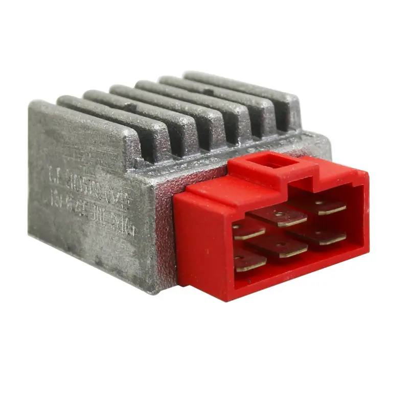 Régulateur de tension 50 A boîte adaptable Derbi Senda 2000+ GPR 2011+ Aprilia RS 50 2006+ connecteur rouge 6 fiches