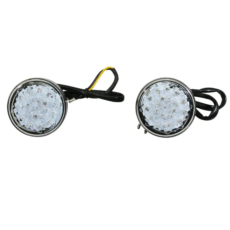 ایل ای ڈی موٹر سائیکل انڈیکیٹر AVOC Mino بیس ABS شفاف-سیاہ قطر 59 ملی میٹر CE ہومولوجیٹڈ (جوڑا)
