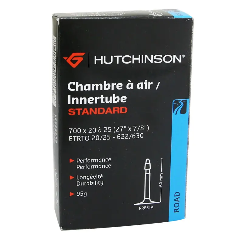 Fahrradschlauch 700 x 20-25 Hutchinson Ventil Presta 60 mm 95 g