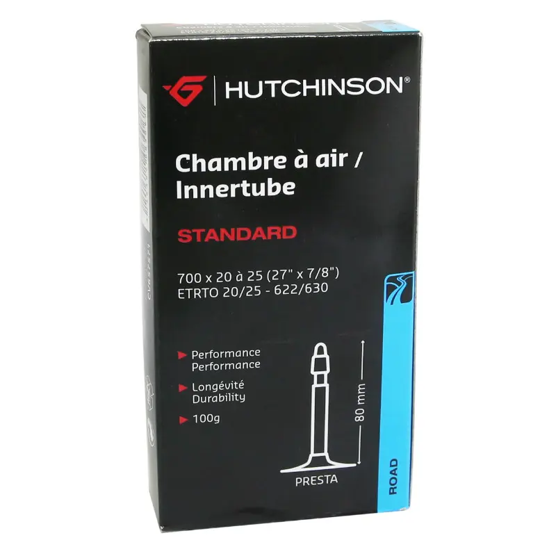 Fahrradschlauch 700 x 20-25 Hutchinson Ventil Presta 80 mm