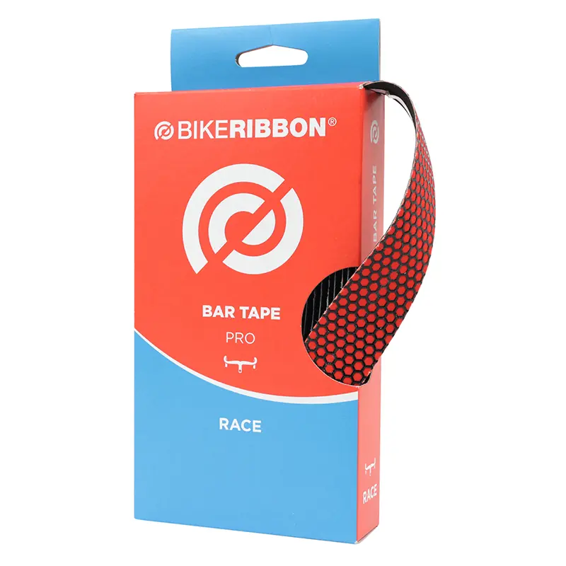 Stuurband BIKERIBBON Grade Plus rood-zwart