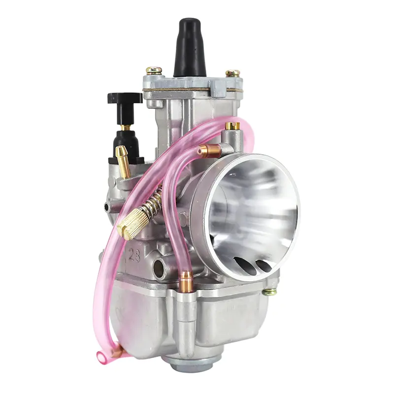 Carburateur PWK 28 silver à boisseau plat avec power jet et starter tirette P2R