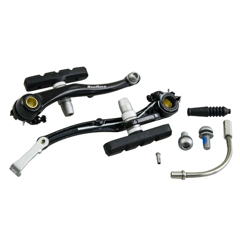 Étrier frein V-brake aluminium Sunrace noir avant 110 mm coude 90°