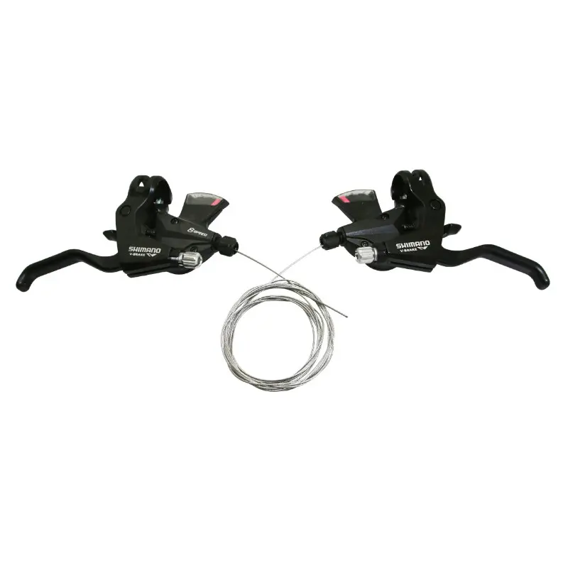 مقبض فرامل دراجة جبلية Shimano Altus M310 3 × 8 سرعة أسود V-brake (زوج)
