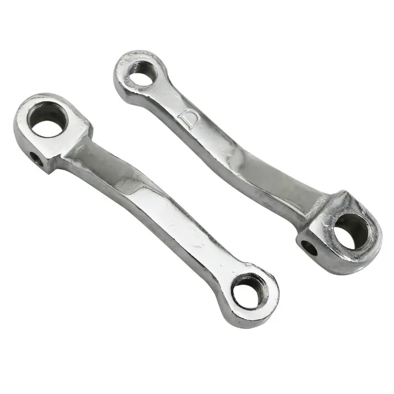 Manivelle cyclo adaptable gauche et droite entraxe 130 mm acier chromé Sélection P2R (paire)