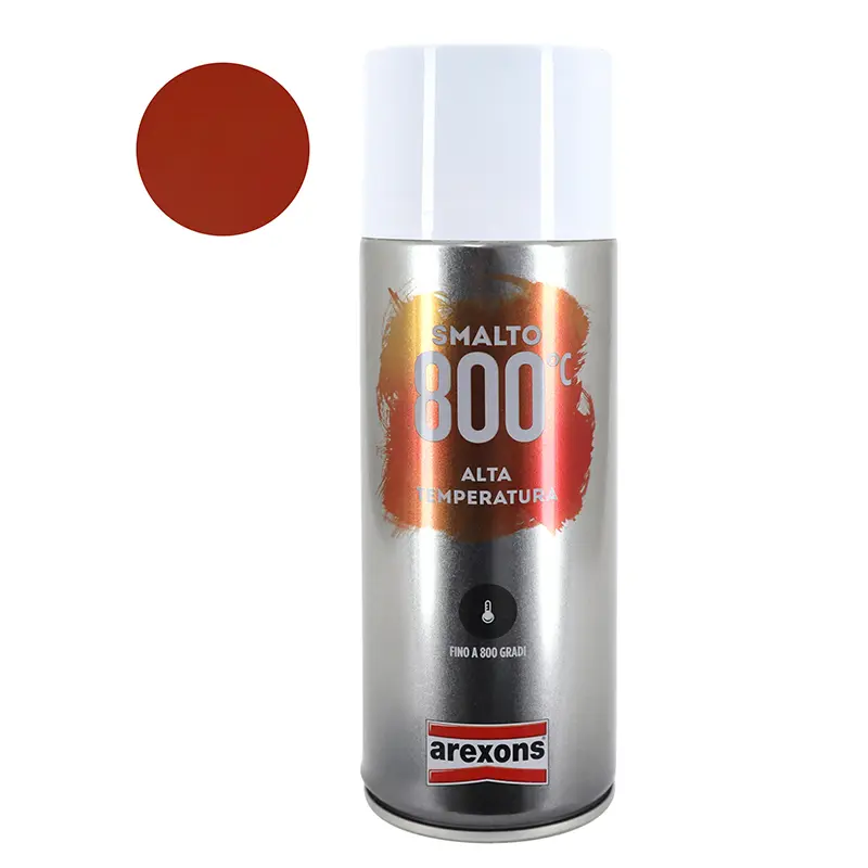 Bombe de peinture Arexons Pro haute température 800°C rouge aérosol 400 ml