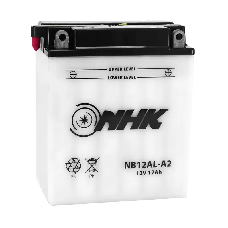 Batteria 12V 12 ah NB12AL-A2 Nhk convenzionale con manutenzione (lg134xl80xh160mm) (qualità premium - equivalente YB12AL-A2)