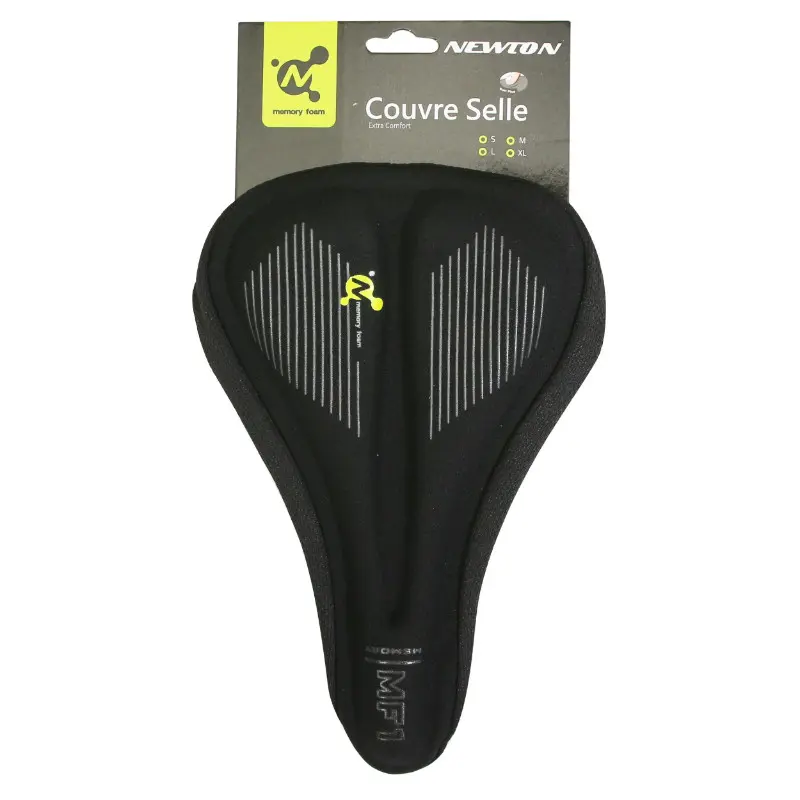 Couvre-selle vélo Newton gel mémoire de forme noir (280X165MM)