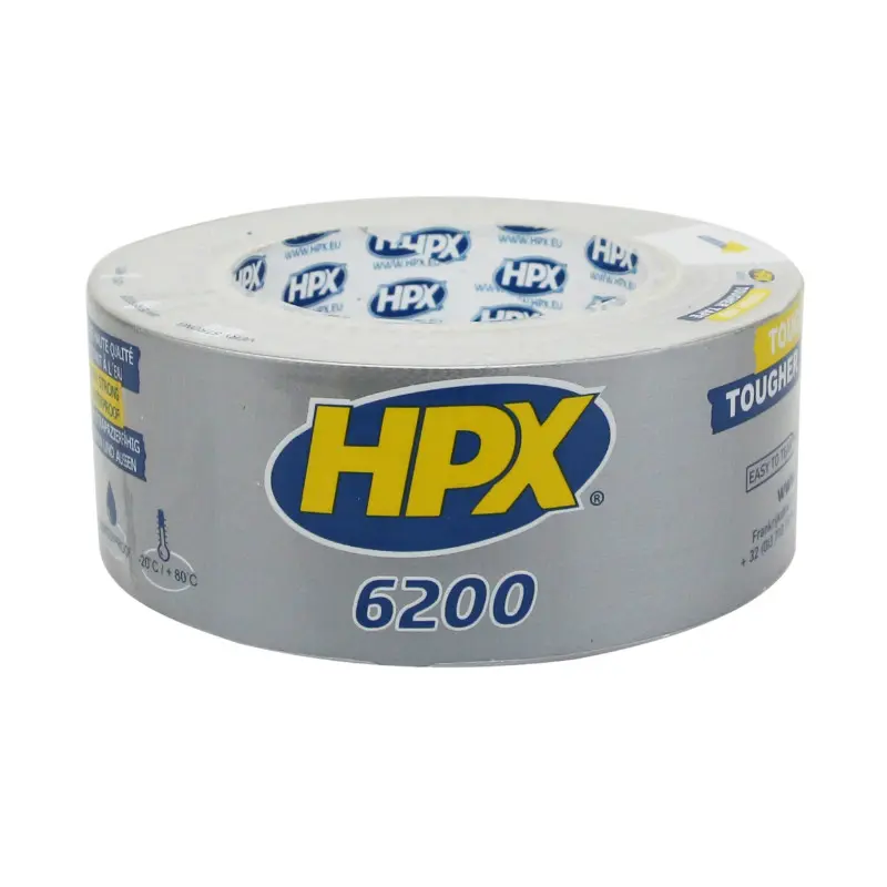 HPX সিলভার ৪৮ মিমি x ২৫ মি ফ্যাব্রিক টেপ