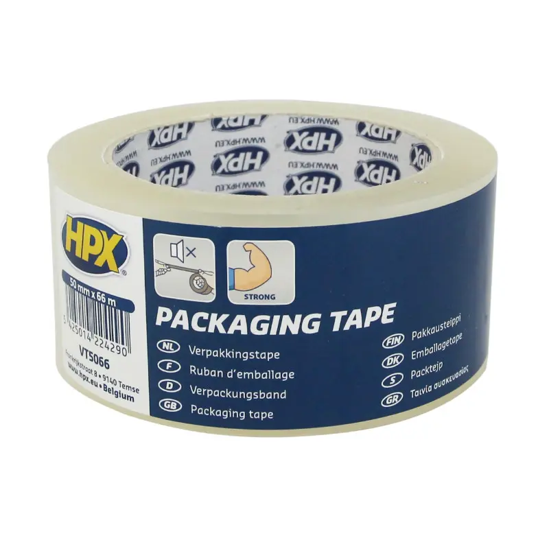 HPX ট্রান্সপারেন্ট প্যাকেজিং টেপ 50 mm x 66 m