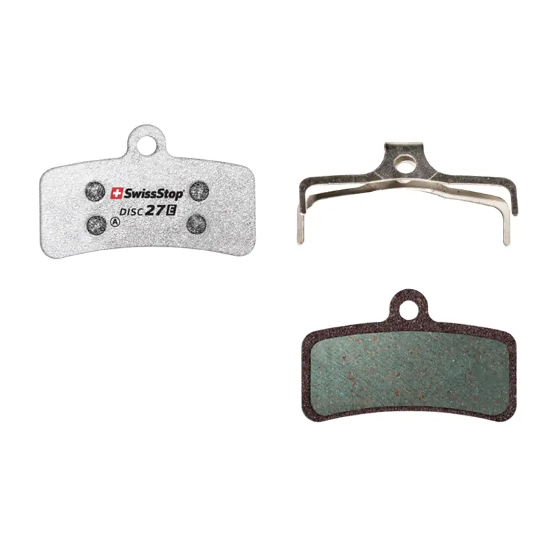 Plaquette de frein VTT shimano XTR M9120 XT m8120-m8020 SLX M7120 saint m820-m640-810, TRP, tektro (Swissstop organic - disc 27E)(paire sur carte) - compatible vae et moto electrique sur-ron