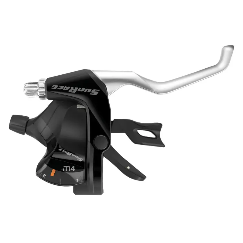 Levier-manette VTT frein V-brake Sunrace STM400 7x3v noir-argent Shimano compatible (paire)