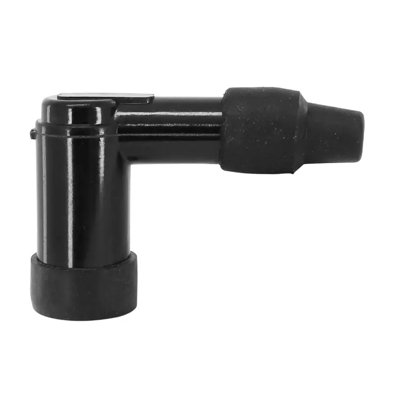 Zündkerzenstörschutz P2R Harz 90° Standard schwarz mit Zündkerzenkabel Durchmesser 7 mm (50 cm) für Zündkerze ohne Ölsaum