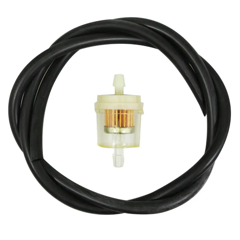 燃料ホースキット 5x8 ブラック + 円筒型ペーパー燃料フィルター D6 (1M) セレクション P2R