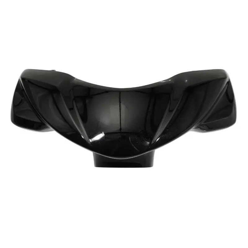 Carénage couvre-guidon P2R adaptable MBK Ovetto 2011+ / Yamaha Néos 2011+ noir brillant