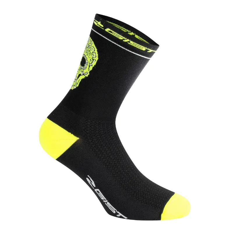 Socken Gist Crane-Skull Sommer schwarz-gelb fluoreszierend 40-43 Höhe 18 cm