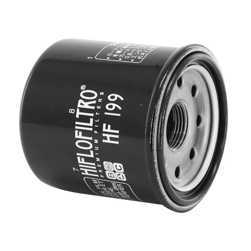 Hiflofiltro HF199 Ölfilter passend für Indian 1200 Scout ABS 2020+-Polaris 550 Sportsman Quad 2011+2014 (65X77MM) — Ansicht 4