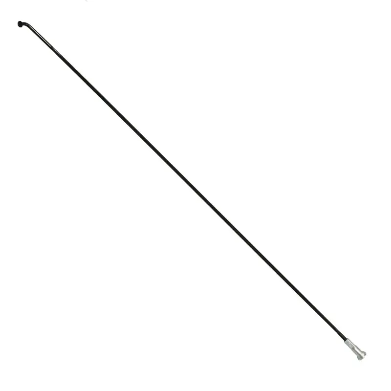 Rayon inox noir plat 2,2 x 0,09 mm tête coudée 2 mm l 264 mm Sélection P2R Sapim CX-Ray avec écrou