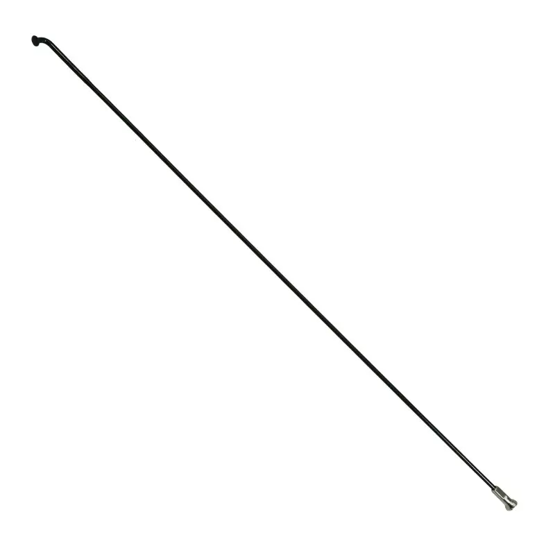 Rayon renforcé inox noir 2,0 mm avec tête coudée 2,3 mm L 294 mm Sapim avec écrou