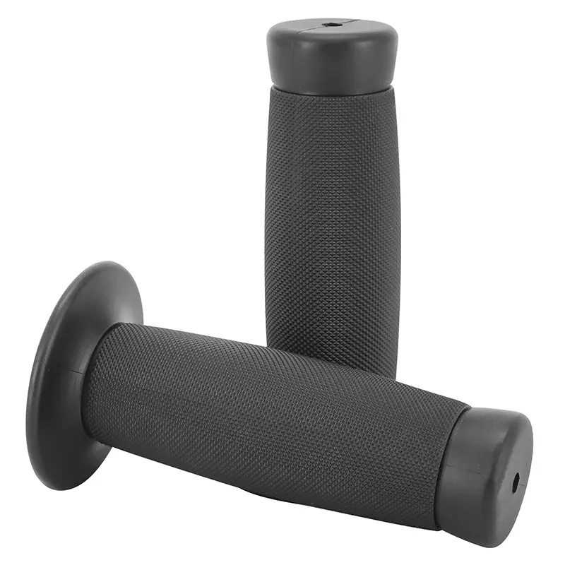 Griffbezug AVOC Moto On Road Vintage Norwich schwarz geschlossenes Ende 125 mm (Paar)