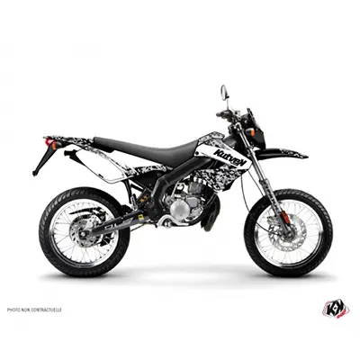 Kit décoration autocollant Predator blanc Derbi 50 Xtreme Xrace 2005-2009