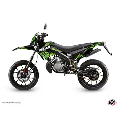 Dekorsatz Aufkleber Predator schwarz-grün Derbi 50 DRD Xtreme 2010-2017 KUTVEK