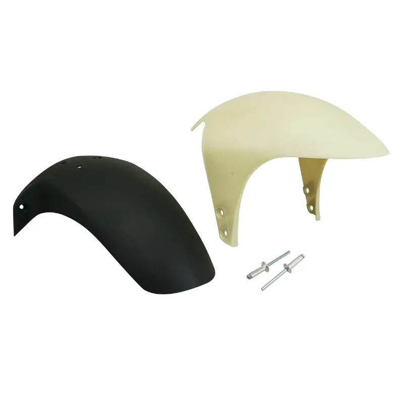 Garde-boue avant scooter adaptable Gilera 50-125 DNA 1997-2006 blanc-noir P2R