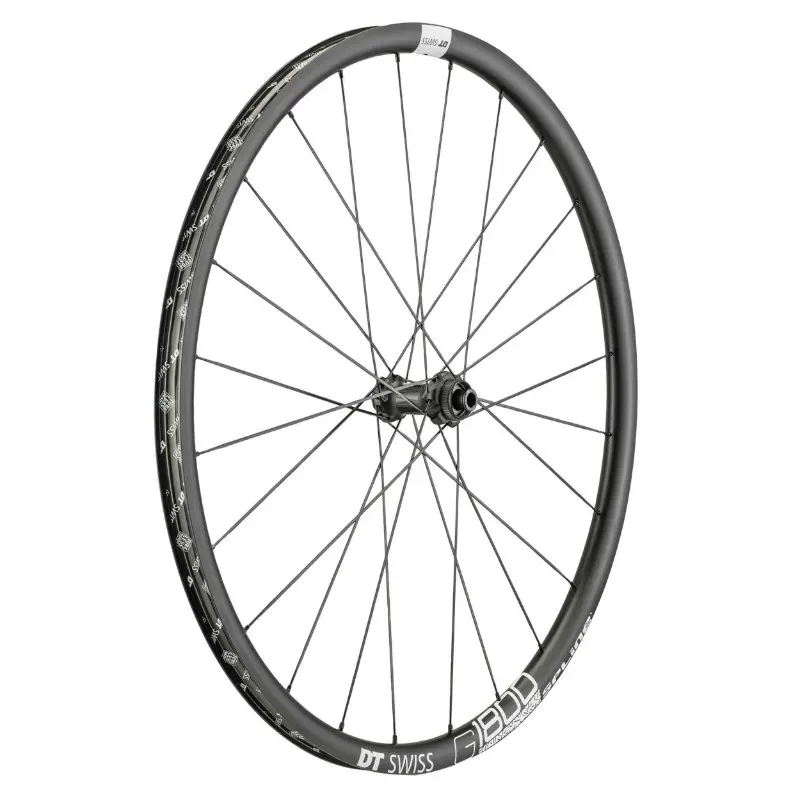 Gravel Laufrad Scheibenbremse 700 DT Swiss G1800-25 Vorderrad Centerlock Tubeless Ready Durchsteckachse 12-100MM Schwarz Felge 24C
