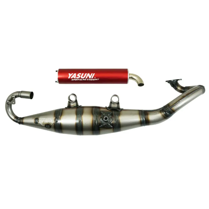 Pot scoot Yasuni r verni pour MBK 50 nitro, ovetto-yamaha 50 aerox, neo's-malaguti 50 f12-aprilia 50 SR (silencieux rouge) -TUB902R